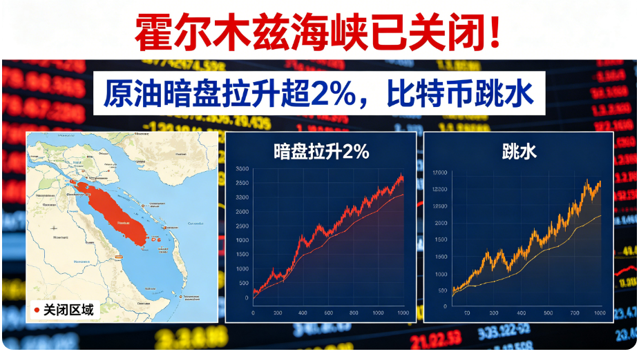 霍尔木茲海峽封鎖示意圖