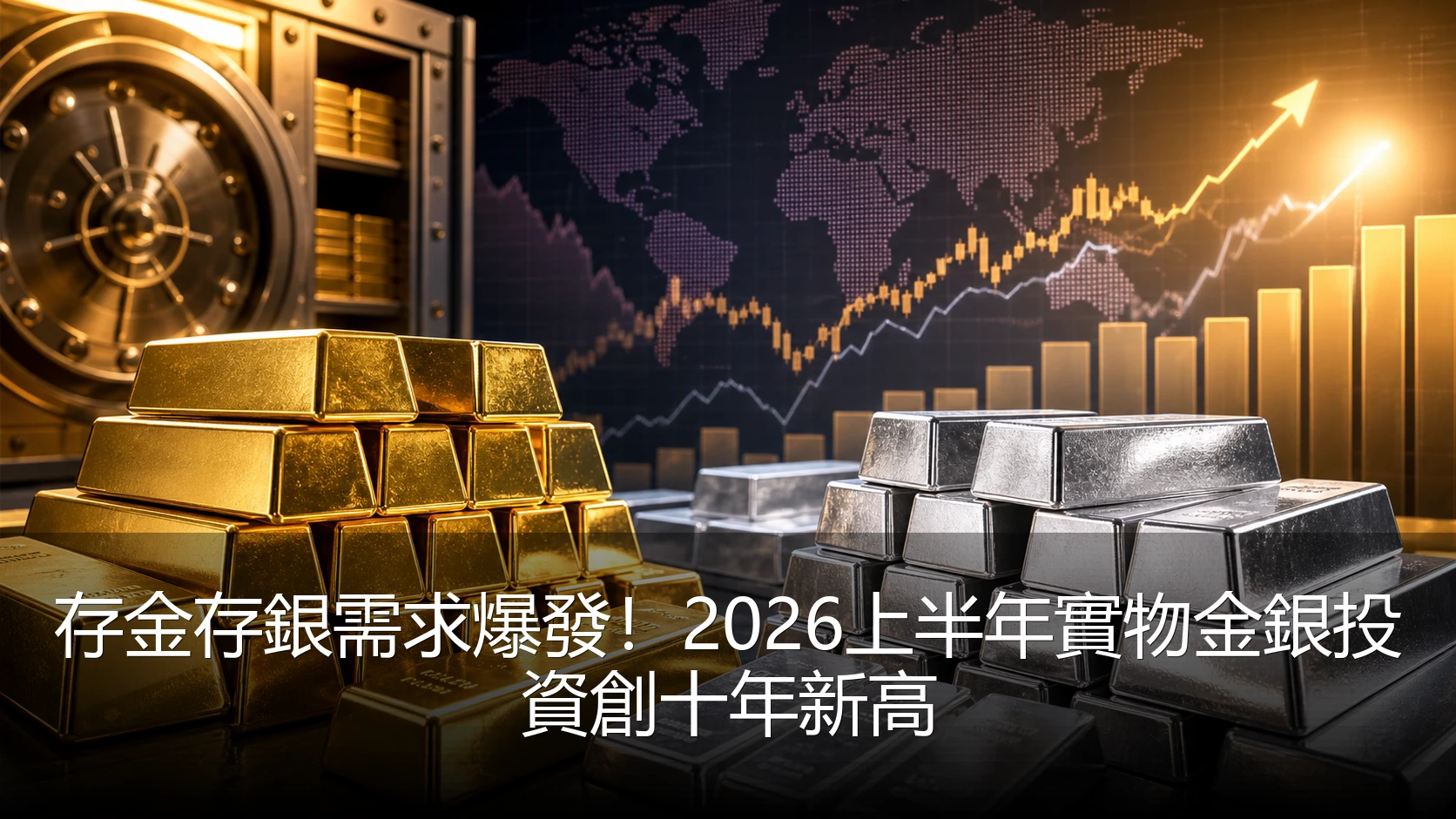存金存銀需求爆發！2026上半年實物金銀投資創十年新高